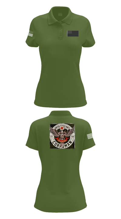 Hospital Corpsman 483709 Women's Short Sleeve Performance Polo  - 52