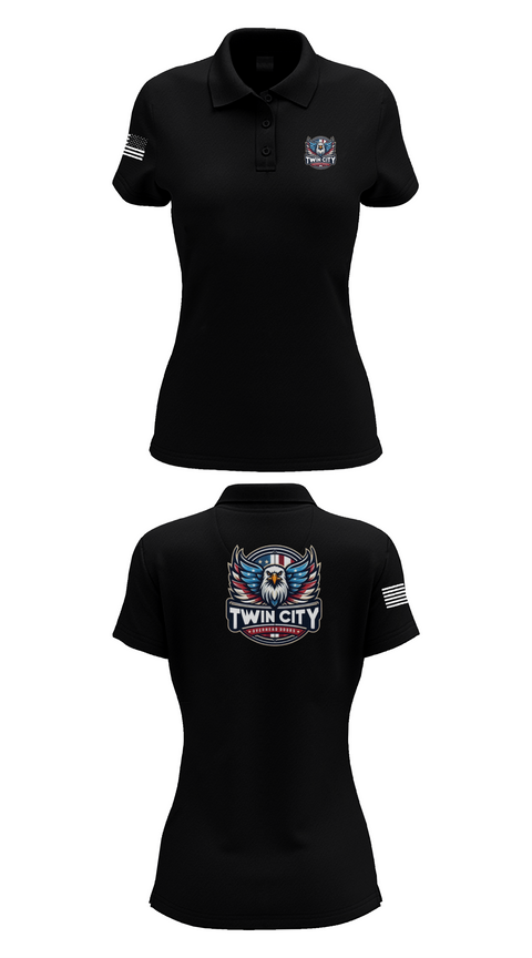 Womens Short Sleeve Performance Polo, Twin City Overhead Door, , Teamtime, Team time, sublimation, custom sports apparel, team uniforms, spirit wear, spiritwear, sports uniforms, custom shirts, team store, custom team store, fundraiser sports, apparel fundraiser