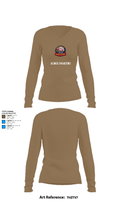 AIMD IWAKUNI 84640039 Women's Long Sleeve V-neck Shirt - 2
