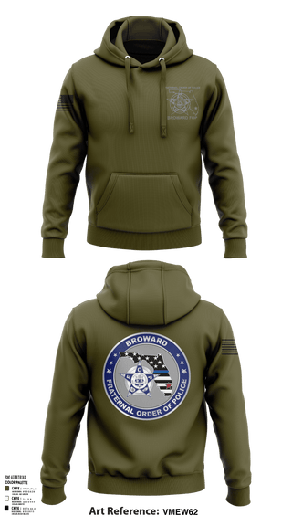 Hoodie, Broward Fraternal Order of Police, Police, Teamtime, Team time, sublimation, custom sports apparel, team uniforms, spirit wear, spiritwear, sports uniforms, custom shirts, team store, custom team store, fundraiser sports, apparel fundraiser