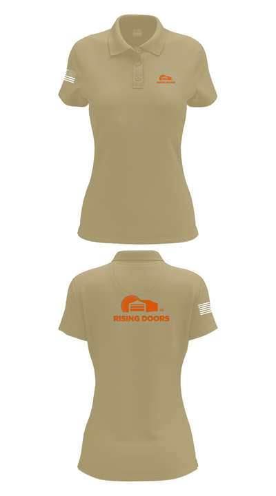 Rising Doors 80958329 Women's Short Sleeve Performance Polo  - 95