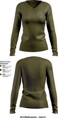 FBI 13370417 Women's Long Sleeve V-neck Shirt - 4