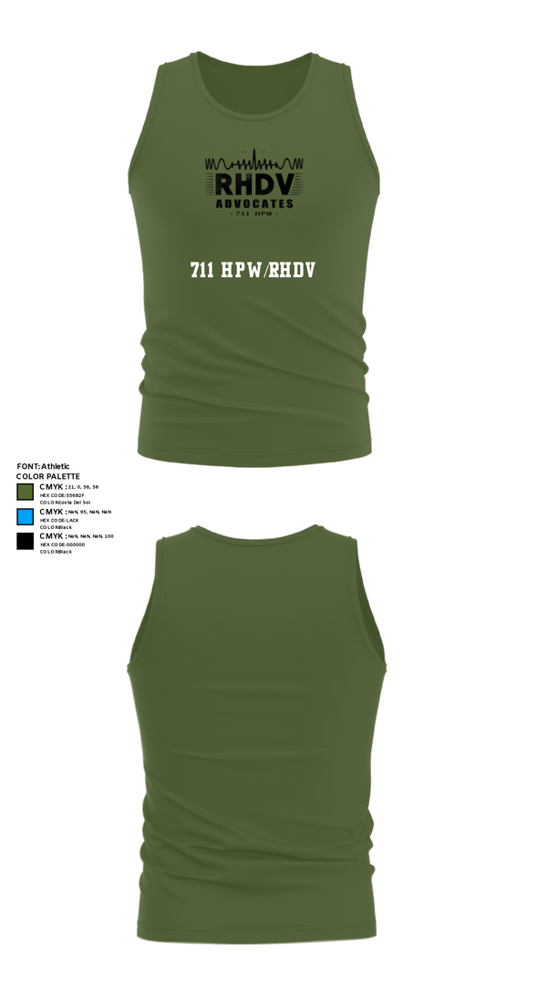 Tank Top, 711 HPW/RHDV, Army, Teamtime, Team time, sublimation, custom sports apparel, team uniforms, spirit wear, spiritwear, sports uniforms, custom shirts, team store, custom team store, fundraiser sports, apparel fundraiser