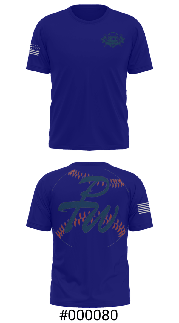 Short Sleeve Performance Shirt, Par-Troy West Little League Baseball, Baseball, Teamtime, Team time, sublimation, custom sports apparel, team uniforms, spirit wear, spiritwear, sports uniforms, custom shirts, team store, custom team store, fundraiser sports, apparel fundraiser