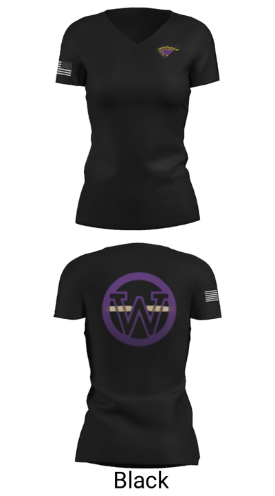 Waconia Senior High School Golf 70666759 Women's Short Sleeve V-neck Shirt - 38