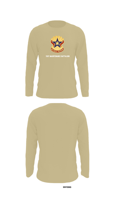 71st Maintenance Battalion 17381729 Long Sleeve Performance Shirt 92
