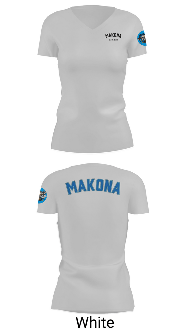 Womens Short Sleeve Vneck Shirt, MKA, E-Sports, Teamtime, Team time, sublimation, custom sports apparel, team uniforms, spirit wear, spiritwear, sports uniforms, custom shirts, team store, custom team store, fundraiser sports, apparel fundraiser