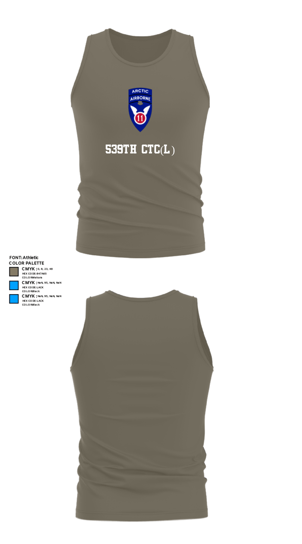 Tank Top, 539th CTC(L), Army, Teamtime, Team time, sublimation, custom sports apparel, team uniforms, spirit wear, spiritwear, sports uniforms, custom shirts, team store, custom team store, fundraiser sports, apparel fundraiser