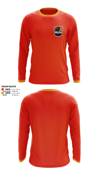 Long Sleeve Performance Shirt, Michigan Burn, Men's Soccer, Teamtime, Team time, sublimation, custom sports apparel, team uniforms, spirit wear, spiritwear, sports uniforms, custom shirts, team store, custom team store, fundraiser sports, apparel fundraiser