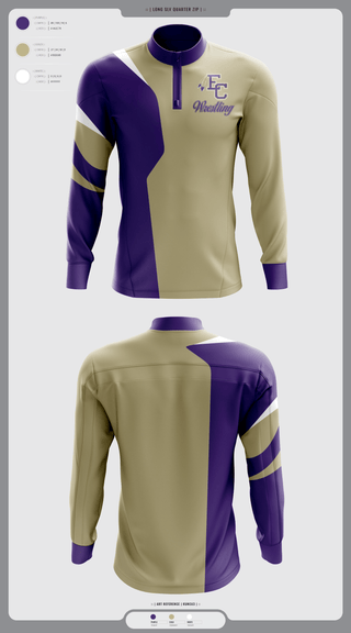 Quarter Zip Jacket, East Coweta High School Wrestling, Wrestling, Teamtime, Team time, sublimation, custom sports apparel, team uniforms, spirit wear, spiritwear, sports uniforms, custom shirts, team store, custom team store, fundraiser sports, apparel fundraiser