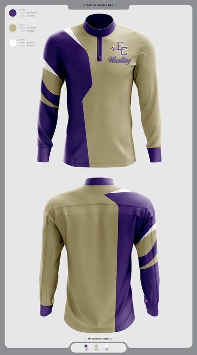 East Coweta High School Wrestling 50868332 Quarter Zip Jacket - 6