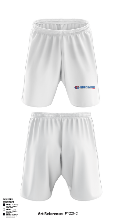 Estacado High School Cheer 9310800 Athletic Shorts With Pockets - 44
