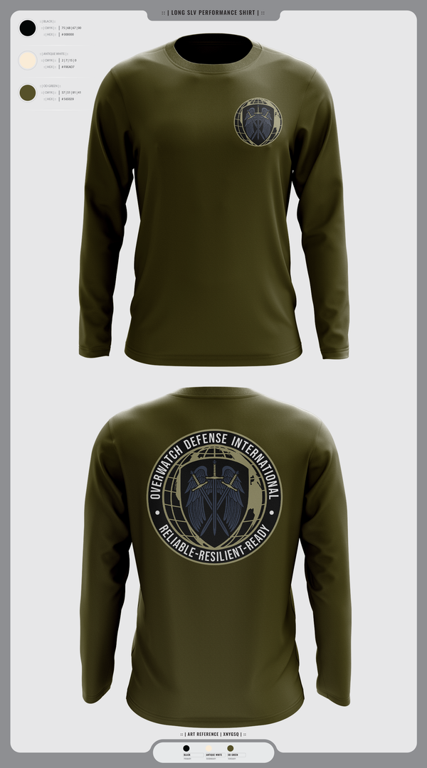 Long Sleeve Performance Shirt, Overwatch Defense International, , Teamtime, Team time, sublimation, custom sports apparel, team uniforms, spirit wear, spiritwear, sports uniforms, custom shirts, team store, custom team store, fundraiser sports, apparel fundraiser