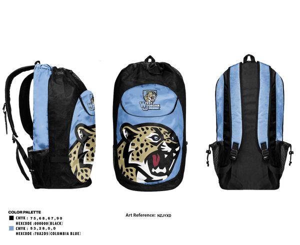 Gear Bag, West Jordan High School Golf, Golf, Teamtime, Team time, sublimation, custom sports apparel, team uniforms, spirit wear, spiritwear, sports uniforms, custom shirts, team store, custom team store, fundraiser sports, apparel fundraiser