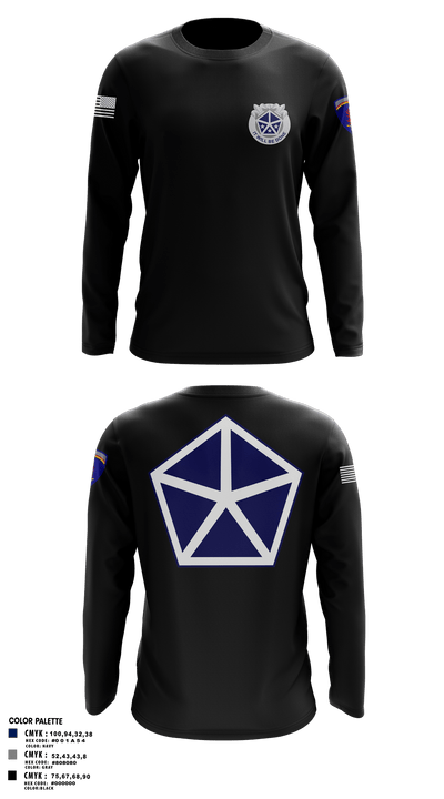 2nd PLT, B TRP, 3-71 CAV 73189782 Long Sleeve Performance Shirt - 3