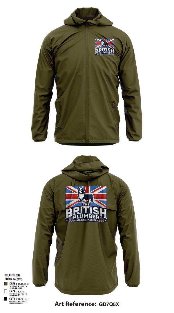 Windbreaker, The British Plumber, , Teamtime, Team time, sublimation, custom sports apparel, team uniforms, spirit wear, spiritwear, sports uniforms, custom shirts, team store, custom team store, fundraiser sports, apparel fundraiser