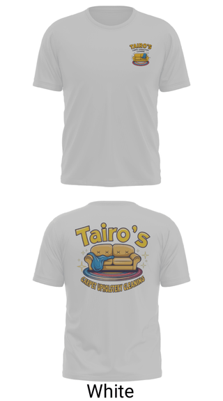 Old School Cotton Feel Shirt, Tairo’s Carpet & Upholstery Cleaning, , Teamtime, Team time, sublimation, custom sports apparel, team uniforms, spirit wear, spiritwear, sports uniforms, custom shirts, team store, custom team store, fundraiser sports, apparel fundraiser