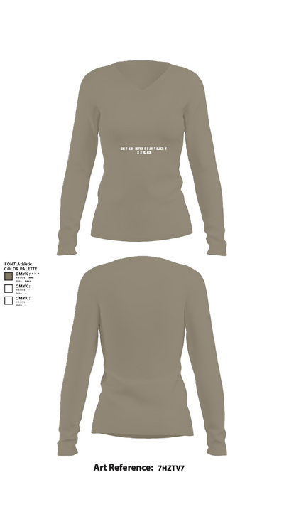 31st Air Defense Artillery Brigade 44742627 Women's Long Sleeve V-neck Shirt - 62