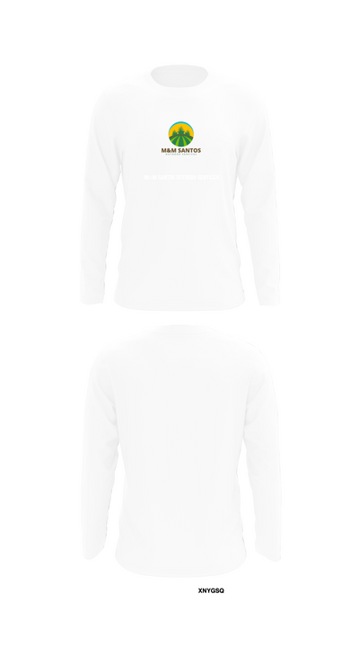 M&M Santos Outdoor Services 89521687 Long Sleeve Performance Shirt 8