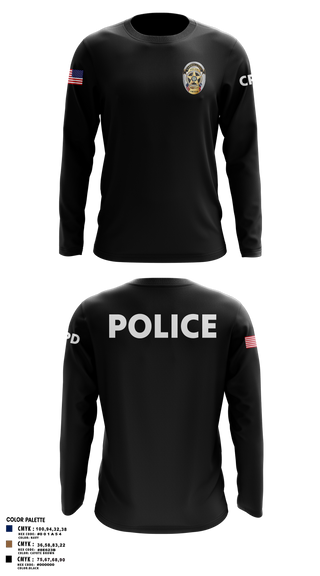 Long Sleeve Performance Shirt, Carrollton Police Department, Police, Teamtime, Team time, sublimation, custom sports apparel, team uniforms, spirit wear, spiritwear, sports uniforms, custom shirts, team store, custom team store, fundraiser sports, apparel fundraiser