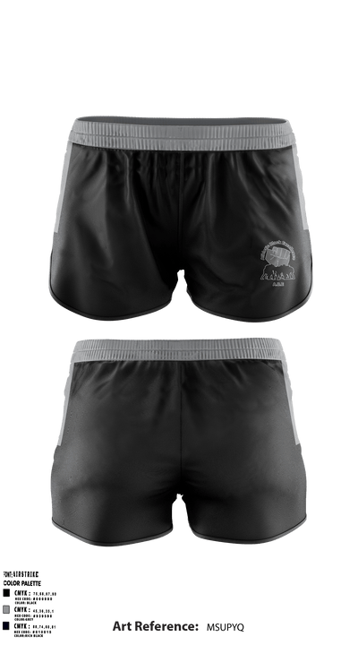 Athletic black excellence 2 85687336 Women's Shorts - 1