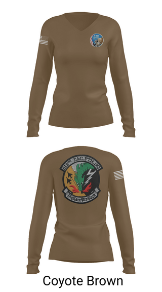 Womens Long Sleeve Vneck Shirt, 512th Dragons, , Teamtime, Team time, sublimation, custom sports apparel, team uniforms, spirit wear, spiritwear, sports uniforms, custom shirts, team store, custom team store, fundraiser sports, apparel fundraiser