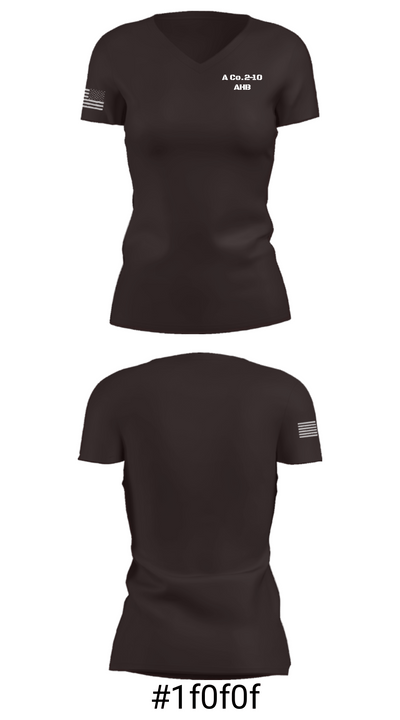 A Co.2-10 AHB 24005115 Women's Short Sleeve V-neck Shirt - 30