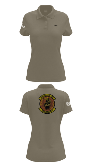Women's Short Sleeve Performance Polo, 319th Maintenance Squadron, Air Force, Teamtime, Team time, sublimation, custom sports apparel, team uniforms, spirit wear, spiritwear, sports uniforms, custom shirts, team store, custom team store, fundraiser sports, apparel fundraiser