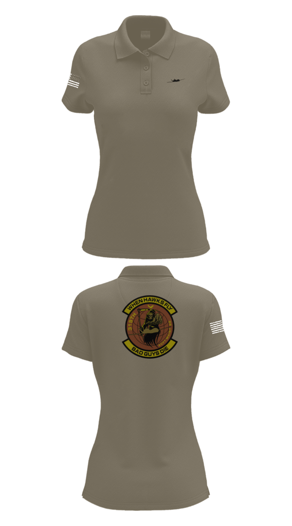 Women's Short Sleeve Performance Polo, 319th Maintenance Squadron, Air Force, Teamtime, Team time, sublimation, custom sports apparel, team uniforms, spirit wear, spiritwear, sports uniforms, custom shirts, team store, custom team store, fundraiser sports, apparel fundraiser