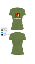 9th Comm Service company 88104614 Women's Short Sleeve V-neck Shirt - 44