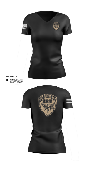 Women's Short Sleeve Vneck Shirt, Kemper County Sheriff’s Office, Police, Teamtime, Team time, sublimation, custom sports apparel, team uniforms, spirit wear, spiritwear, sports uniforms, custom shirts, team store, custom team store, fundraiser sports, apparel fundraiser