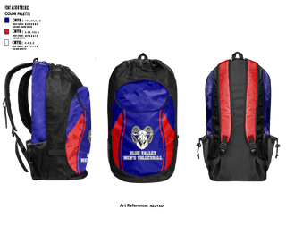 Gear Bag, Blue Valley High School Volleyball, Men's Volleyball, Teamtime, Team time, sublimation, custom sports apparel, team uniforms, spirit wear, spiritwear, sports uniforms, custom shirts, team store, custom team store, fundraiser sports, apparel fundraiser