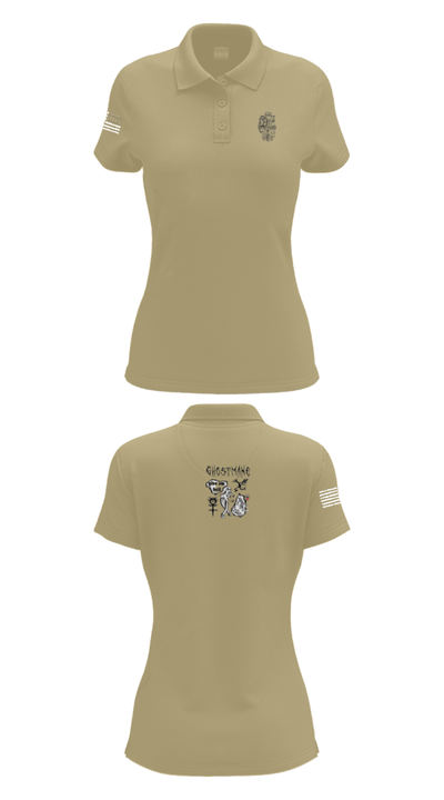 Ceremonial Platoon 73521546 Women's Short Sleeve Performance Polo  - 95
