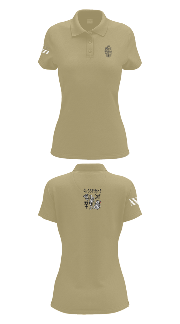 Women's Short Sleeve Performance Polo, Ceremonial Platoon, Marines, Teamtime, Team time, sublimation, custom sports apparel, team uniforms, spirit wear, spiritwear, sports uniforms, custom shirts, team store, custom team store, fundraiser sports, apparel fundraiser