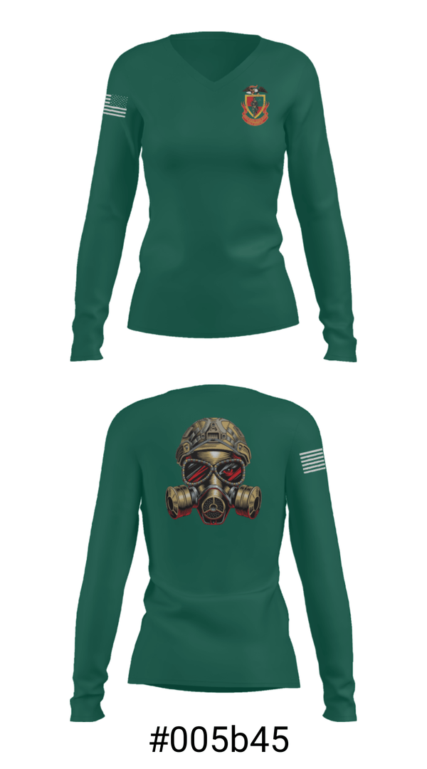 Women's Long Sleeve Vneck Shirt, AIMC-E, , Teamtime, Team time, sublimation, custom sports apparel, team uniforms, spirit wear, spiritwear, sports uniforms, custom shirts, team store, custom team store, fundraiser sports, apparel fundraiser