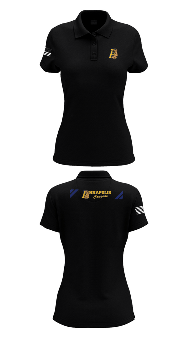Women's Short Sleeve Performance Polo, AHS STEP TEAM, Women's Soccer, Teamtime, Team time, sublimation, custom sports apparel, team uniforms, spirit wear, spiritwear, sports uniforms, custom shirts, team store, custom team store, fundraiser sports, apparel fundraiser