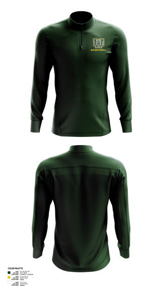 Quarter Zip Jacket, Wilkes Central High School Basketball, Men's Basketball, Teamtime, Team time, sublimation, custom sports apparel, team uniforms, spirit wear, spiritwear, sports uniforms, custom shirts, team store, custom team store, fundraiser sports, apparel fundraiser