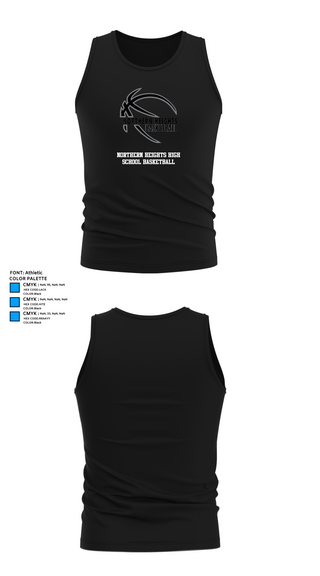 Tank Top, Northern Heights High School Basketball, Men's Basketball, Teamtime, Team time, sublimation, custom sports apparel, team uniforms, spirit wear, spiritwear, sports uniforms, custom shirts, team store, custom team store, fundraiser sports, apparel fundraiser