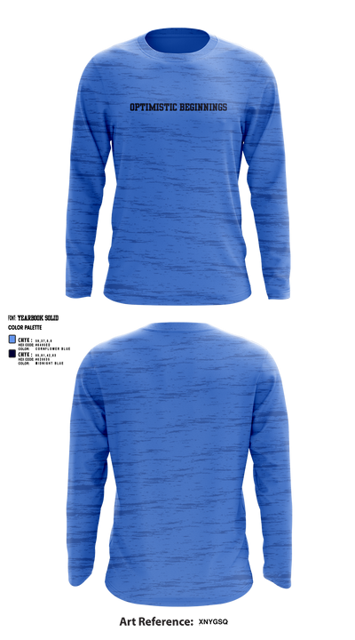 Optimistic beginnings 7562247 Long Sleeve Performance Shirt - 1