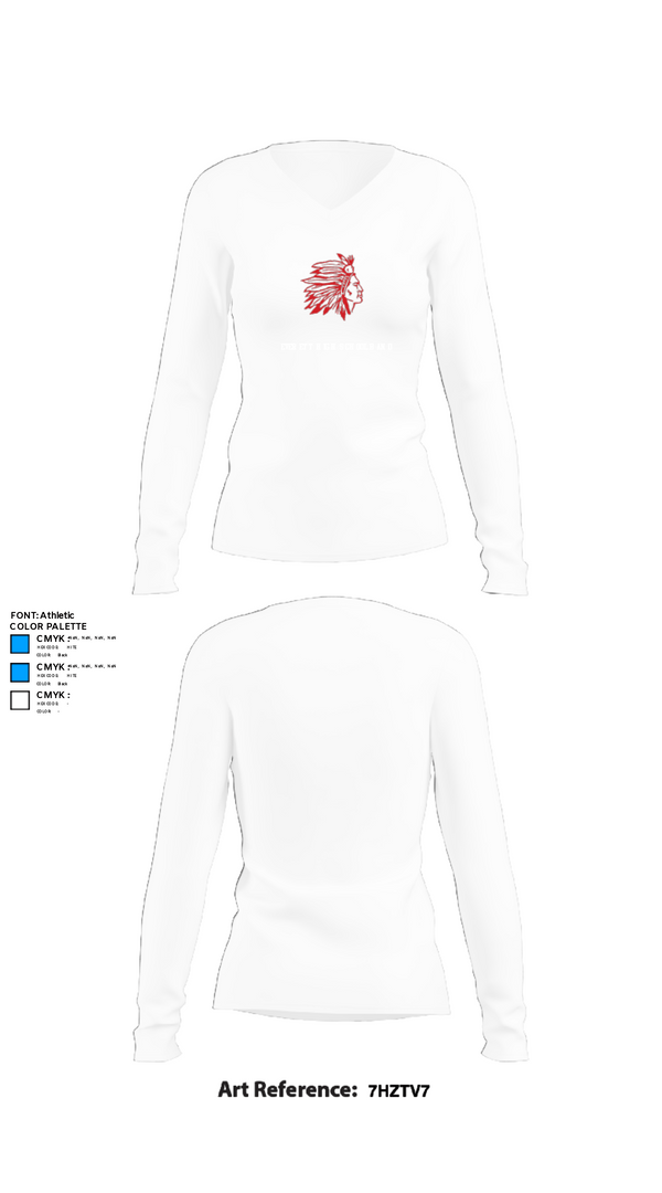 Womens Long Sleeve Vneck Shirt, Everett High School Band, Spirit Store, Teamtime, Team time, sublimation, custom sports apparel, team uniforms, spirit wear, spiritwear, sports uniforms, custom shirts, team store, custom team store, fundraiser sports, apparel fundraiser