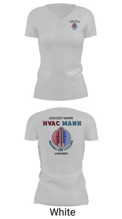 Hvacmannllc 74624786 Women's Short Sleeve V-neck Shirt - 19