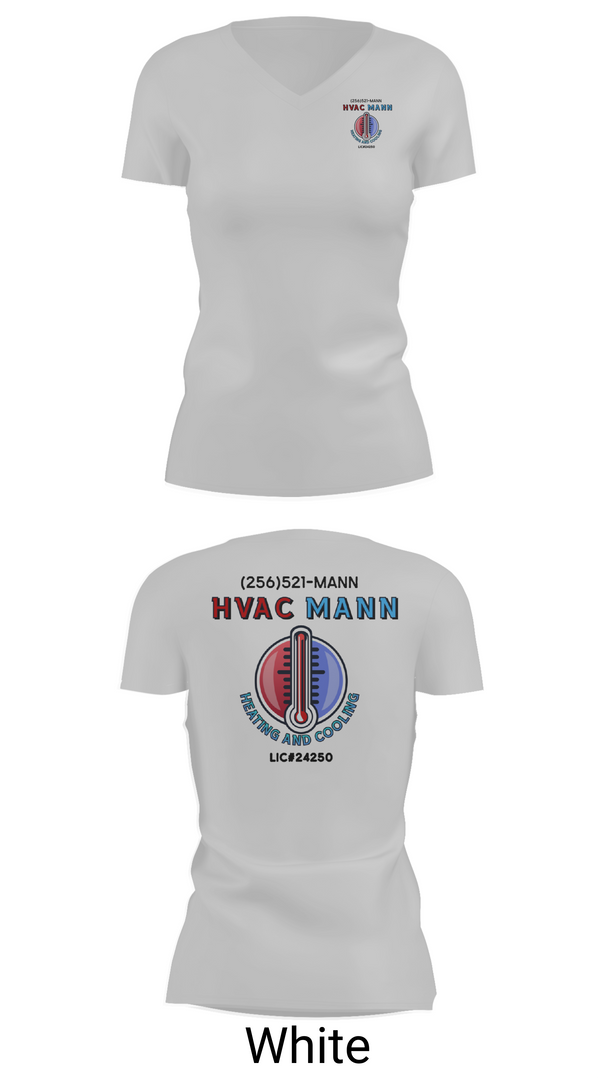 Womens Short Sleeve Vneck Shirt, Hvacmannllc, , Teamtime, Team time, sublimation, custom sports apparel, team uniforms, spirit wear, spiritwear, sports uniforms, custom shirts, team store, custom team store, fundraiser sports, apparel fundraiser