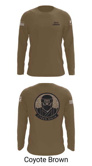 Long Sleeve Performance Shirt, 35th COMMS, Air Force, Teamtime, Team time, sublimation, custom sports apparel, team uniforms, spirit wear, spiritwear, sports uniforms, custom shirts, team store, custom team store, fundraiser sports, apparel fundraiser