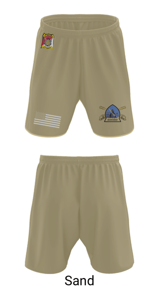 Athletic Shorts With Pockets, B Troop 2-17 Cav REGT, , Teamtime, Team time, sublimation, custom sports apparel, team uniforms, spirit wear, spiritwear, sports uniforms, custom shirts, team store, custom team store, fundraiser sports, apparel fundraiser