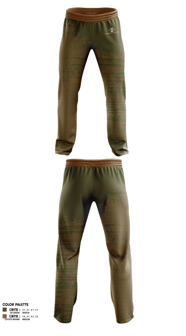 Sweatpants, Haller Construction LLC, , Teamtime, Team time, sublimation, custom sports apparel, team uniforms, spirit wear, spiritwear, sports uniforms, custom shirts, team store, custom team store, fundraiser sports, apparel fundraiser