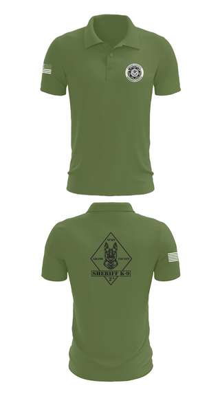 Short Sleeve Performance Polo, GCSO K9, , Teamtime, Team time, sublimation, custom sports apparel, team uniforms, spirit wear, spiritwear, sports uniforms, custom shirts, team store, custom team store, fundraiser sports, apparel fundraiser