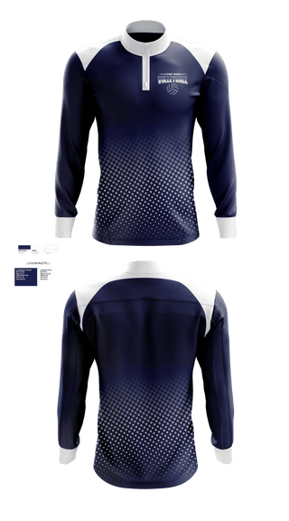 Quarter Zip Jacket, Living Word Academy Volleyball, Women's Volleyball, Teamtime, Team time, sublimation, custom sports apparel, team uniforms, spirit wear, spiritwear, sports uniforms, custom shirts, team store, custom team store, fundraiser sports, apparel fundraiser