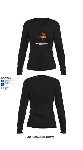 Womens Long Sleeve Vneck Shirt, North Pontotoc Middle School Golf, Golf, Teamtime, Team time, sublimation, custom sports apparel, team uniforms, spirit wear, spiritwear, sports uniforms, custom shirts, team store, custom team store, fundraiser sports, apparel fundraiser