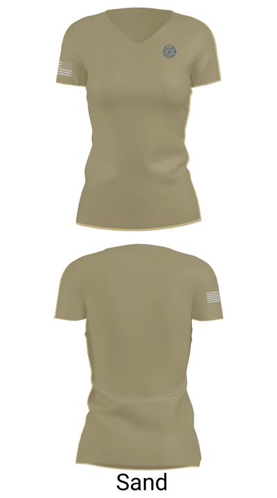 Lakewood Fire Department 1009928 Women's Short Sleeve V-neck Shirt - 88