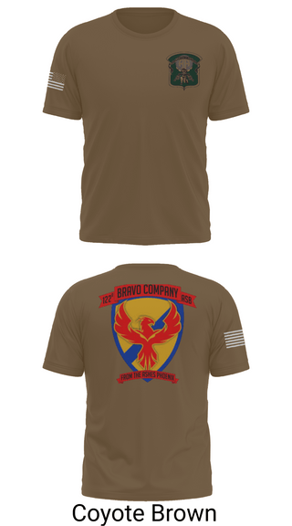 Old School Cotton Feel Shirt, B-Co 122 ASB, Army, Teamtime, Team time, sublimation, custom sports apparel, team uniforms, spirit wear, spiritwear, sports uniforms, custom shirts, team store, custom team store, fundraiser sports, apparel fundraiser